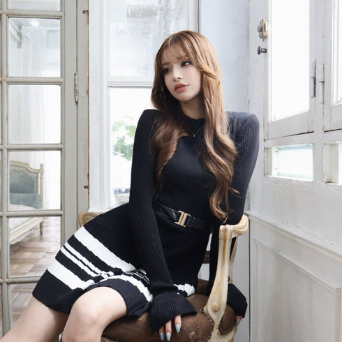 Bicolor rich dress
